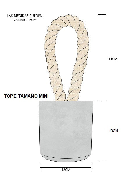 Tope de Puerta - Concreto Gris